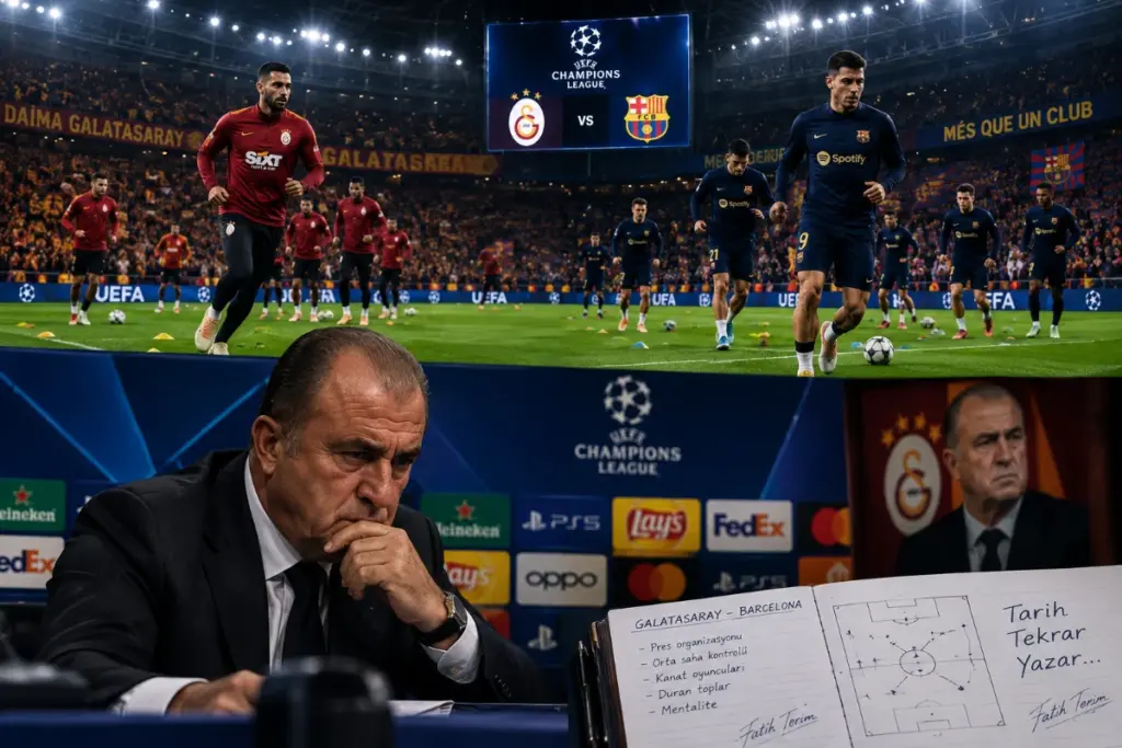 Fatih Terim, Galatasaray-Barcelona Dev Maçında UEFA’nın Gözü Olacak