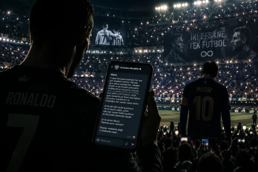 Messi’nin Vedası ve Ronaldo’nun Saygı Duruşu: Yeşil Sahalarda Duygusal Anlar